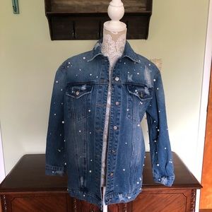 Honey Punch Pearl Embellished Denim 